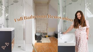 Small Ensuite Bathroom Renovation Start To Finish Renovation Vlog [upl. by Eisenberg]