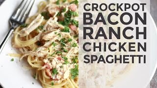 SlowCooker BaconRanch Chicken amp Pasta [upl. by Naitsirc]