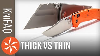 KnifeCenter FAQ 95 Thick Knives vs Thin Knives [upl. by Ortensia]