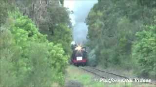 5 Howden 1854  2014 SMR Steam Train SMR18 amp D5917 returning passing Kurri Kurri Part 4 [upl. by Lizette]