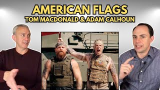 FIRST TIME HEARING American Flags by Tom Mcdonald and Adam Calhoun REACTION [upl. by Munshi]