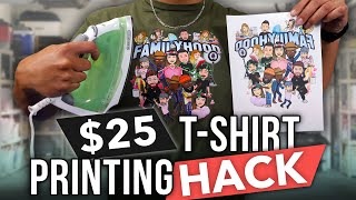 How To Print TShirts From Home With A 25 Budget [upl. by Arej667]