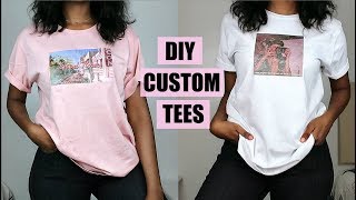 DIY Custom Print TShirts  NO Transfer Paper [upl. by Nahseez734]