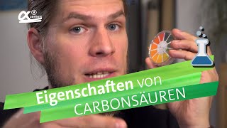 Carbonsäuren und ihre Eigenschaften  alpha Lernen erklärt Chemie [upl. by Meaghan]