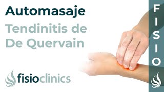 Automasaje para la tendinitis de De Quervain o del pulgar  FisioClinics Palma de Mallorca [upl. by Ley]