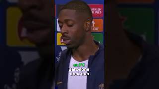 Ousmane Dembélé se dit imperturbable après le match face au FC Barcelone [upl. by Rases896]