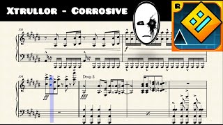 Xtrullor  Corrosive Piano Arrangement by Me Sheet Music  Aloncraft [upl. by Machute]