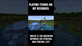 Playing Titanic on my recorder shorts [upl. by Rubetta693]