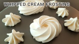 WHIPPED CREAM FROSTING  WITH CREAM CHEESE  SMALL BATCH [upl. by Urd860]