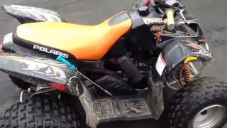 ATV Cheap mods 90cc Polaris part 3 [upl. by Alekehs]