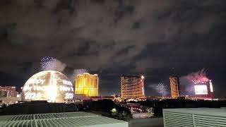 Las Vegas New Years Fireworks 2024 [upl. by Aifos]