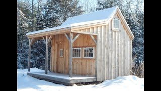 quotThe 16X16 Homesteaderquot  DIY Build This Cottage with Large Front Porch amp Loft  4 Season Ready [upl. by Ailgna666]