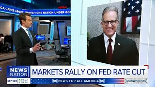 Markets Rally on Fed Rate Cut Biden Celebrates Progress DJT Stock Doug Flynn CFP on NewsNation [upl. by Okihcas]