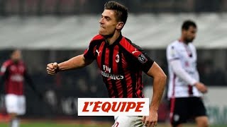 Avec Piatek Milan tient lattaquant qui lui manque depuis 10 ans  Foot  Serie A [upl. by Lekzehcey]