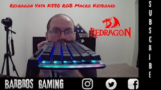 Redragon Vata K580 RGB Macro Keyboard Review [upl. by Pals]