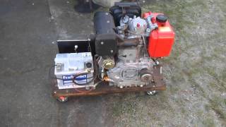 Dieselmotor Yanmar L90 Kaltstart 3 C° [upl. by Hayidah948]