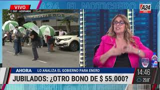 JUBILADOS ¿OTRO BONO DE 55000 LO ANALIZA EL GOBIERNO PARA ENERO [upl. by Eedia487]