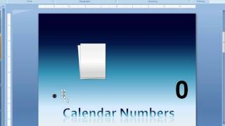 Create a flipping calendarnumber element in PowerPoint [upl. by Moth]