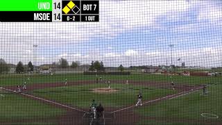 MSOE D2 Club Baseball Vs UND Game 2 Playoffs [upl. by Adiene]