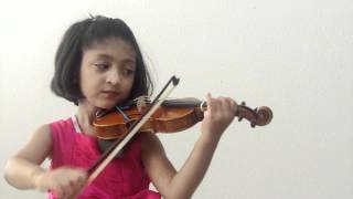 SUPER CUTE  4 year old plays Jana Gana Mana  Indian National Anthem  on Violin [upl. by Nolyk]