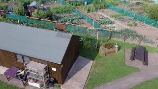 Hesketh Bank Allotments viewed from the air [upl. by Enimzaj]