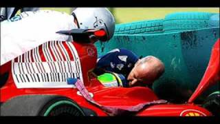 warning disturbing image Felipe Massas F1 Hungarian GP Qualifying crash [upl. by Alane]