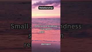 Small acts of kindness strengthen relationships 🤝❤️ shorts subscribe [upl. by Prosper]