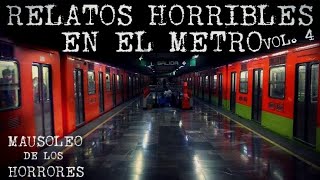 RELATOS EN EL METRO DE LA CDMX VOL 4  HISTORIAS DE TERROR [upl. by Alemahs]