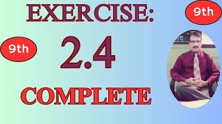 9thClass Maths exercise 24 Complete Class 9 Mathematics complete Ex24 Sir Nadeem [upl. by Hadden]