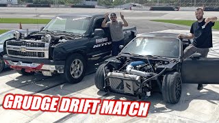 James VS George Drift Competition The Freedom Factory Took a BEATING complete chaos [upl. by Wardlaw708]