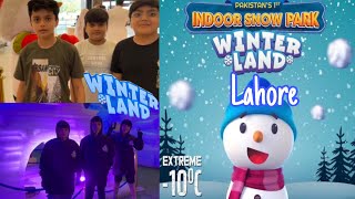 Winter land bahria Town lahorelahore main snow fallwinter land lahore [upl. by Ninnahc]