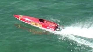 RC Offshore Boat Racing at Malta  FERRARI Boat [upl. by Alane]