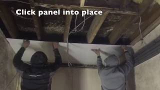 HOW TO CLAD A CEILING WITH PVC HYGIENIC CLADDING PANELS IN LESS THAN 60 SECONDS [upl. by Miran285]