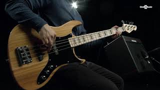 LA II Bass Guitar by Gear4music Natural  Gear4music demo [upl. by Leahicm]