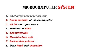 microcomputer system and 8086 microprocessor in bangla [upl. by Naihr]