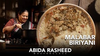 Abida Rasheed Malabar Chicken Biriyani Recipe  English Cooking Masterclass [upl. by Amrak]