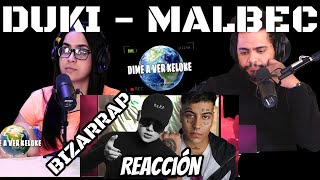 DUKI  Malbec Concept Album x Bizarrap  DIME A VER KELOKE  REACCION [upl. by Leuqram]