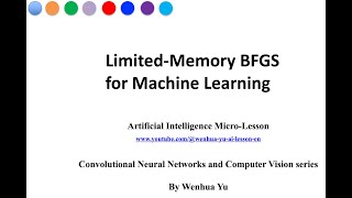 Limited Memory BFGS Method for Machine Learning [upl. by Coplin]