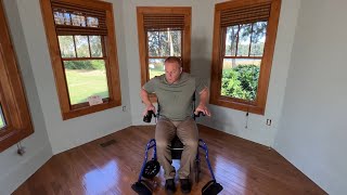 How To Stabolize The Wheelator Motorized Walker Wheelchair For Sitting [upl. by Sharai]