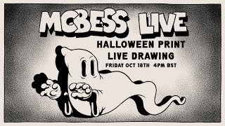 HALLOWEEN PRINT LIVE DRAWING [upl. by Ader]