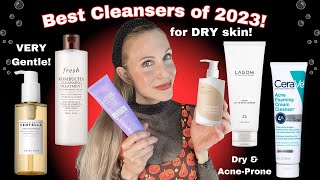 Best Cleansers for Dry Skin  2023 Best Skincare Products [upl. by Thornton]