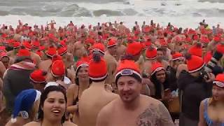 Nieuwjaarsduik 2018 2019 in Scheveningen [upl. by Courcy]