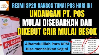 BANSOS TUNAI RESMI CAIR DI PT POS PENCAIRAN DIKEBUT BESOK HINGGA SEBELUM HARI PENCOBLOSAN 2024 [upl. by Idham266]