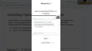 How to Installing OpenFOAM v11 on Ubuntu  Part 1 [upl. by Rot]