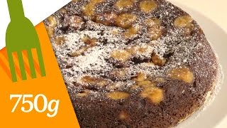 Recette de Gâteau chocolatbanane  750g [upl. by Grekin770]