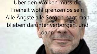 Über den Wolken von Reinhard Mey  Lyrics [upl. by Kajdan566]