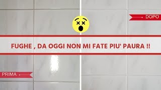 METODO FACILE E STREPITOSO PER PULIRE LE FUGHE DELLE PIASTRELLE SENZA FATICA [upl. by Illah282]