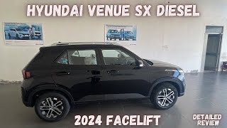 It’s only for diesel lovers 😎  Hyundai Venue SX Diesel 2024 facelift review [upl. by Daj762]