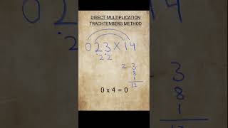 Direct method in Trachtenberg system mathogenius mathtricks [upl. by Gudrin]