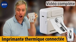 Comment imprimer étiquettes et photos depuis mon smartphone  Miniimprimante connectée PEARLTVFR [upl. by Sherrard]